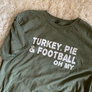 Turkey, Football, and Pie tee shirt